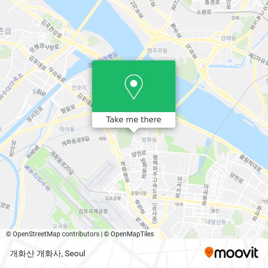 개화산 개화사 map