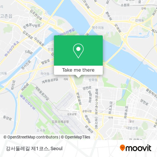 강서둘레길 제1코스 map