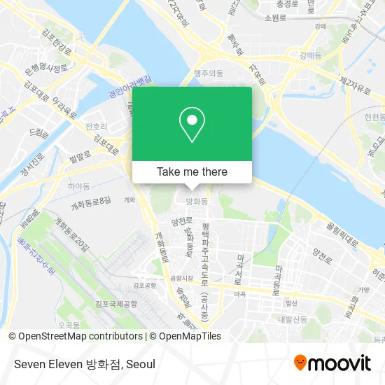 Seven Eleven 방화점 map