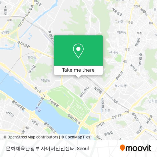 문화체육관광부 사이버안전센터 map