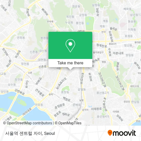 서울역 센트럴 자이 map