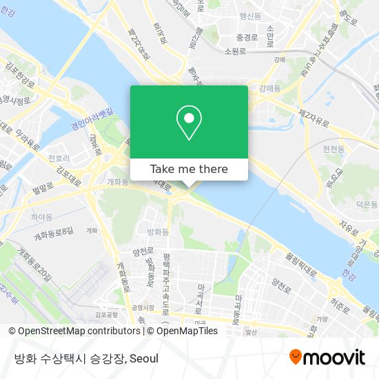 방화 수상택시 승강장 map