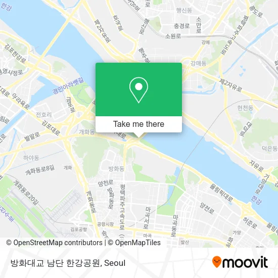 방화대교 남단 한강공원 map