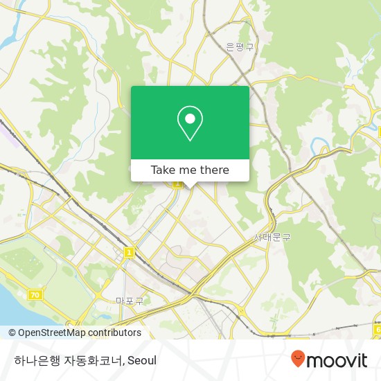 하나은행 자동화코너 map