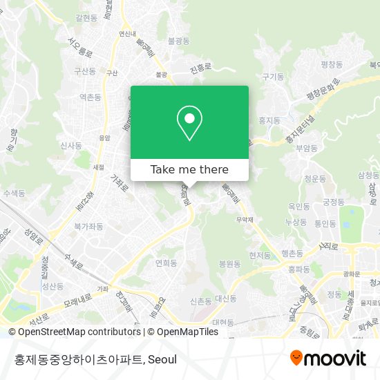 홍제동중앙하이츠아파트 map