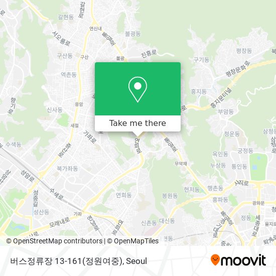 버스정류장 13-161(정원여중) map