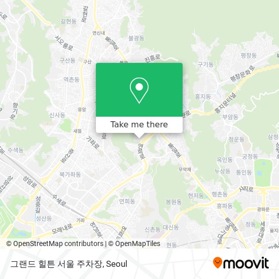 그랜드 힐튼 서울 주차장 map