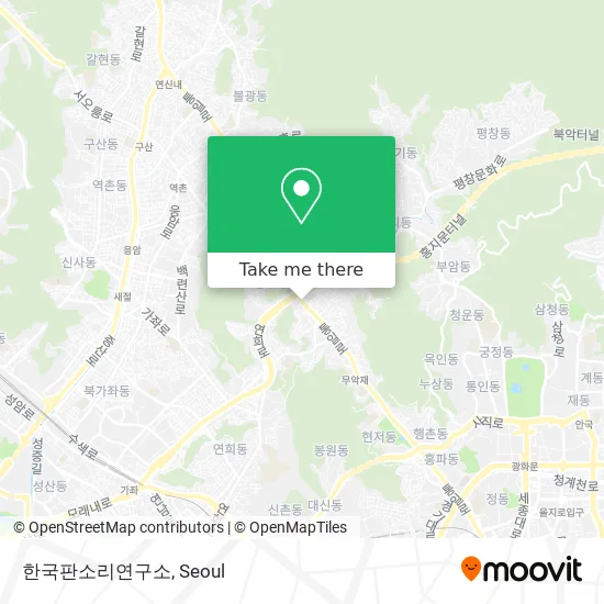 한국판소리연구소 map