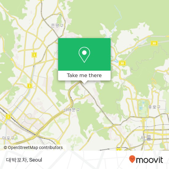 대박포차 map