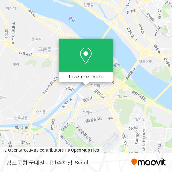 김포공항 국내선 귀빈주차장 map