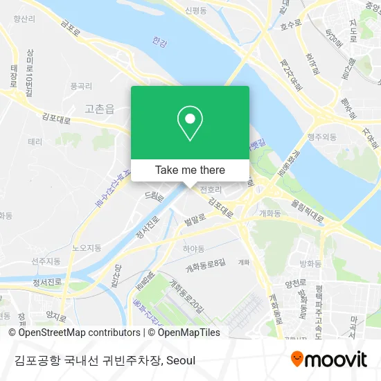 김포공항 국내선 귀빈주차장 map