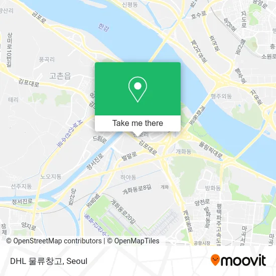 DHL 물류창고 map