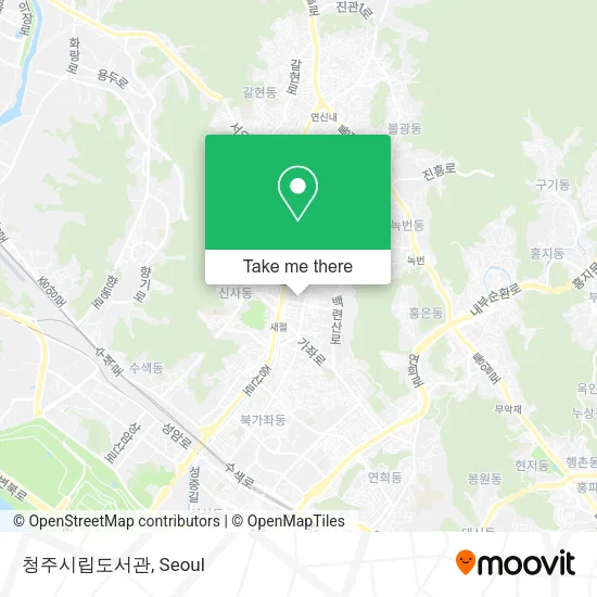 청주시립도서관 map