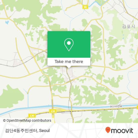 검단4동주민센터 map