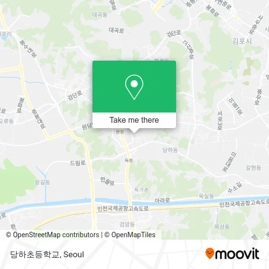 당하초등학교 map