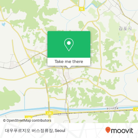 대우푸르지오 버스정류장 map