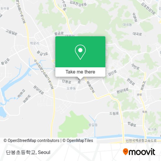 단봉초등학교 map