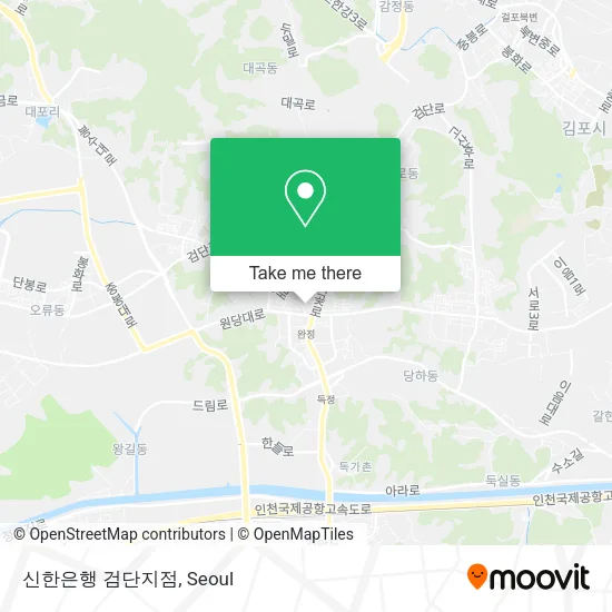 신한은행 검단지점 map