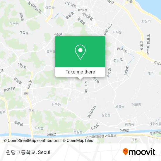 원당고등학교 map