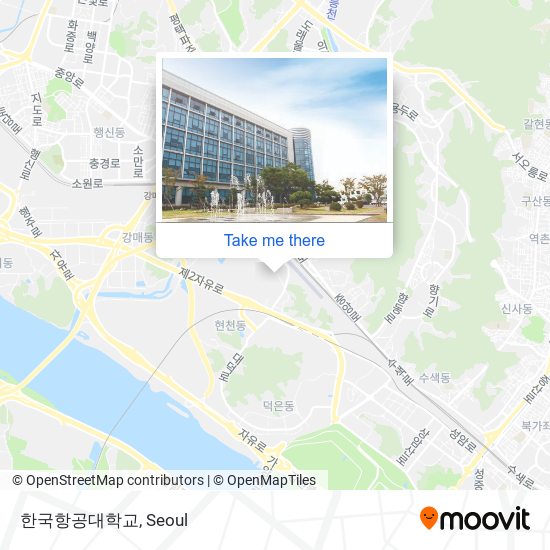 한국항공대학교 map