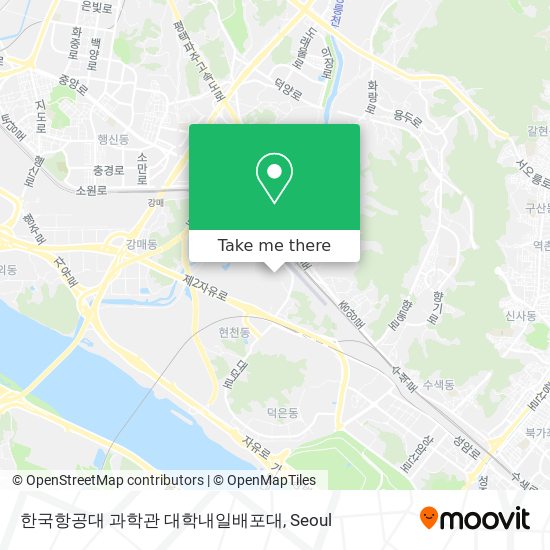 한국항공대 과학관 대학내일배포대 map