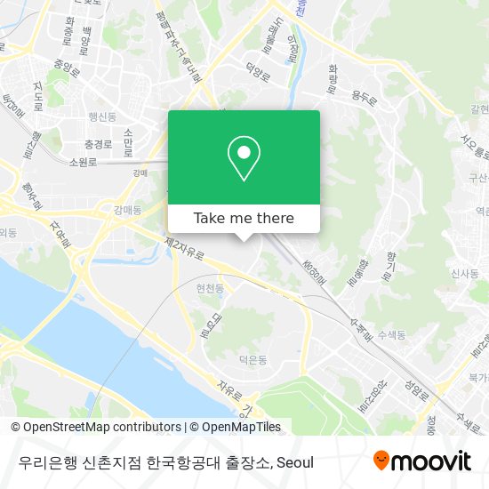 우리은행 신촌지점‎ 한국항공대 출장소 map