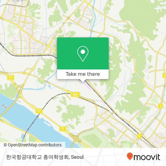 한국항공대학교 총여학생회 map