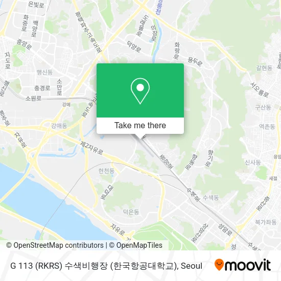 G 113 (RKRS) 수색비행장 (한국항공대학교) map