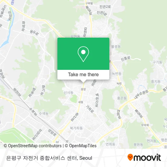 은평구 자전거 종합서비스 센터 map