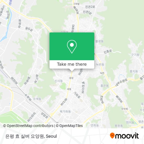 은평 효 실버 요양원 map