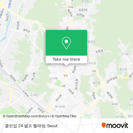 클린업 24 셀프 빨래방 map