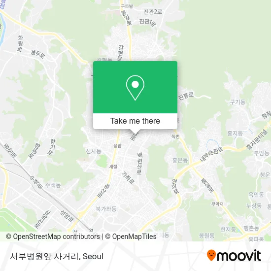 서부병원앞 사거리 map