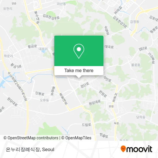 온누리장례식장 map