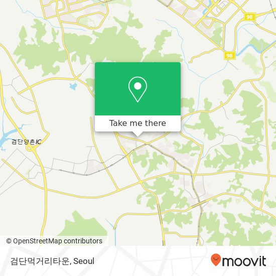 검단먹거리타운 map