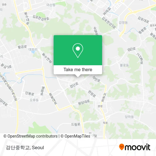 검단중학교 map