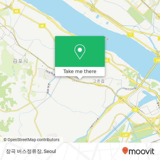 장곡 버스정류장 map