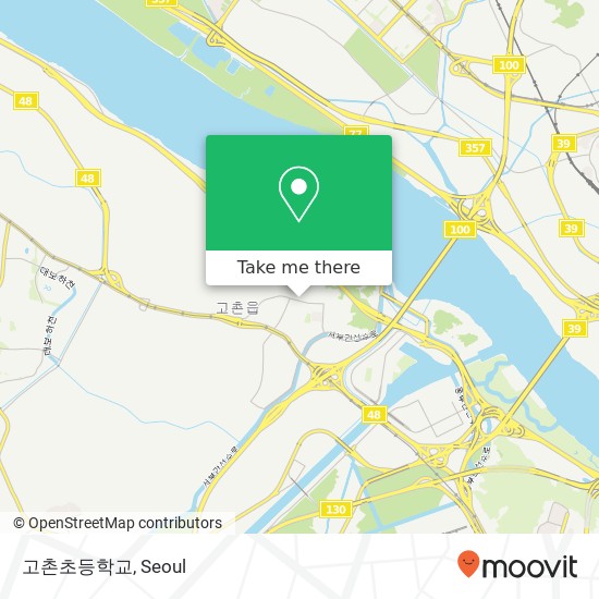 고촌초등학교 map