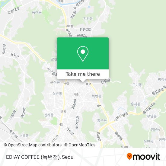 EDIAY COFFEE (녹번점) map