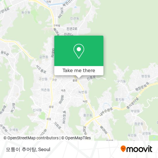 Làm sao để đến 모퉁이 추어탕 ở 은평구, 서울시 bằng Xe buýt hoặc Xe điện ngầm