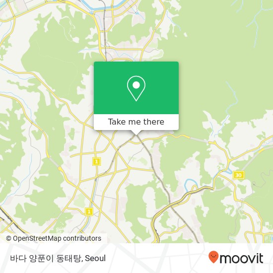 바다 양푼이 동태탕 map