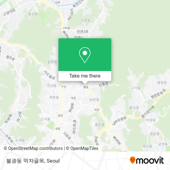 불광동 먹자골목 map