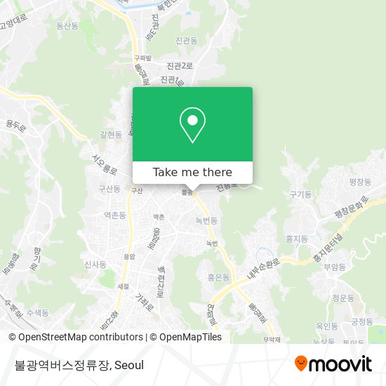 불광역버스정류장 map