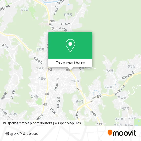 불광사거리 map