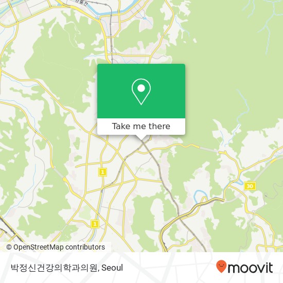 박정신건강의학과의원 map