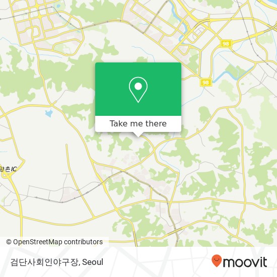 검단사회인야구장 map