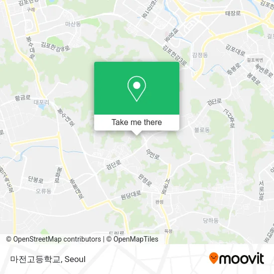 마전고등학교 map