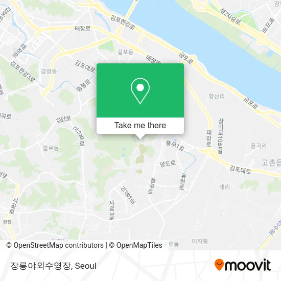 장릉야외수영장 map