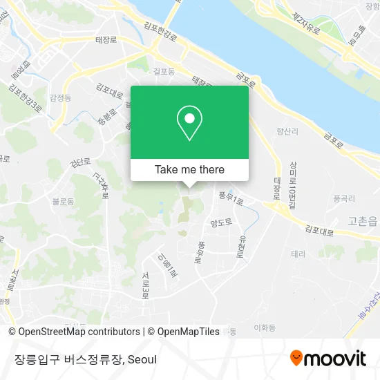 장릉입구 버스정류장 map
