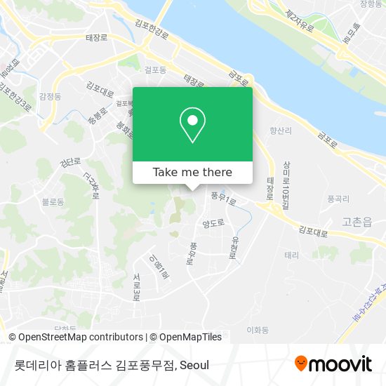 롯데리아 홈플러스 김포풍무점 map