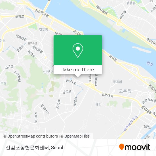 신김포농협문화센터 map